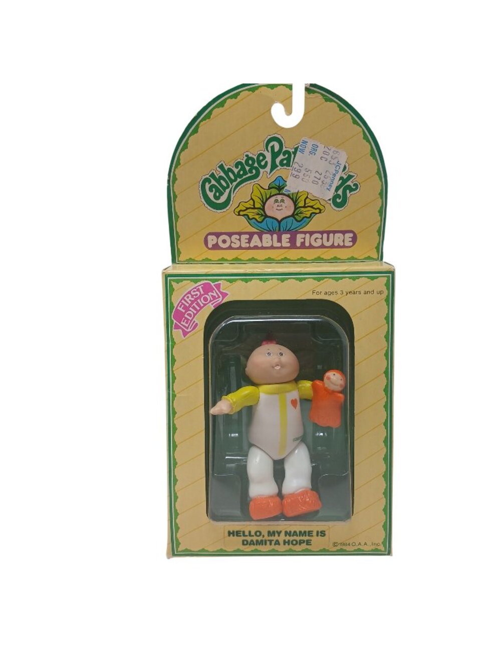 VTG 1984 Cabbage Patch Kids First Edition Damita Hope Poseable Figure Sealed #3C